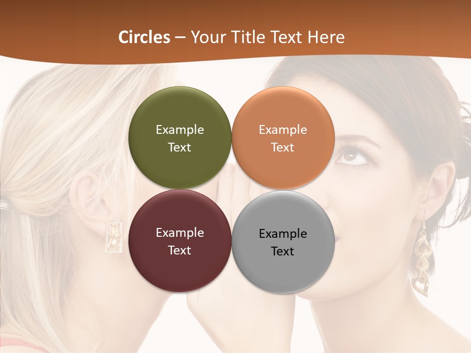 Surprised Whispering Young PowerPoint Template