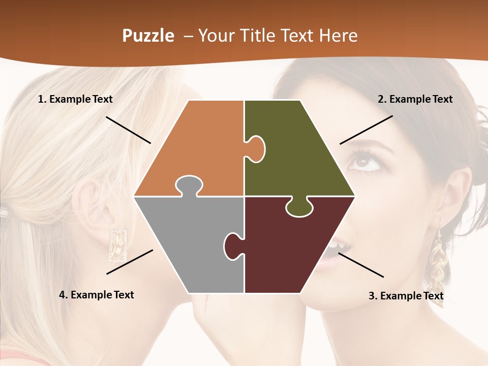 Surprised Whispering Young PowerPoint Template