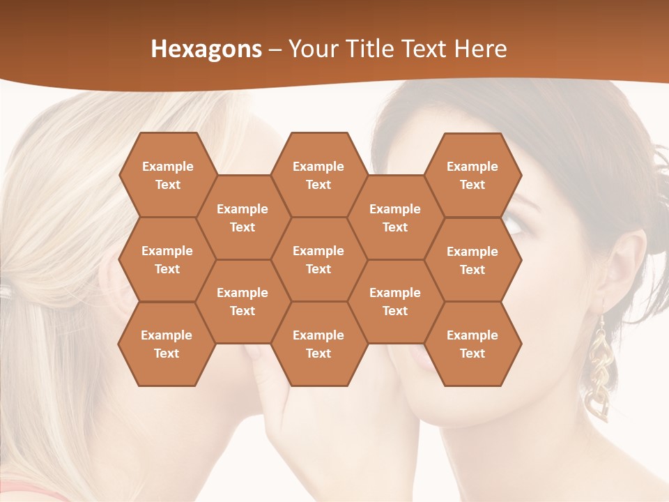 Surprised Whispering Young PowerPoint Template