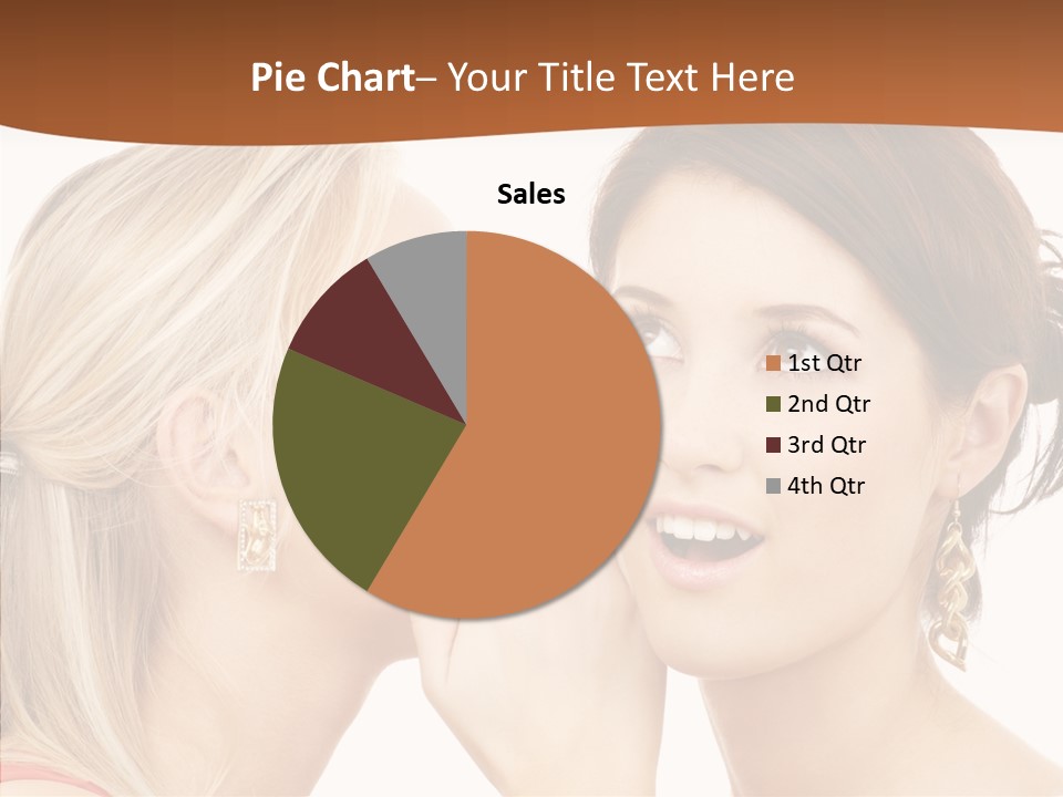 Surprised Whispering Young PowerPoint Template