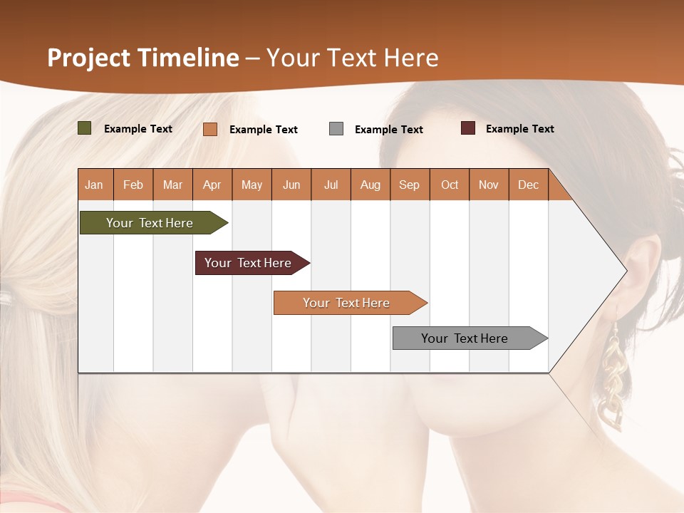 Surprised Whispering Young PowerPoint Template