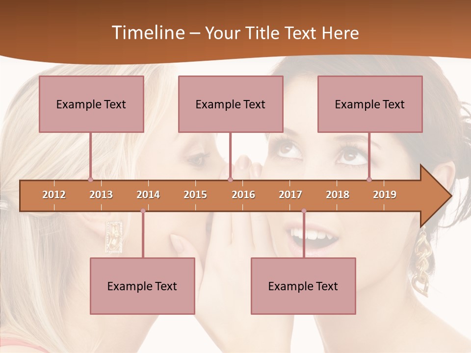 Surprised Whispering Young PowerPoint Template