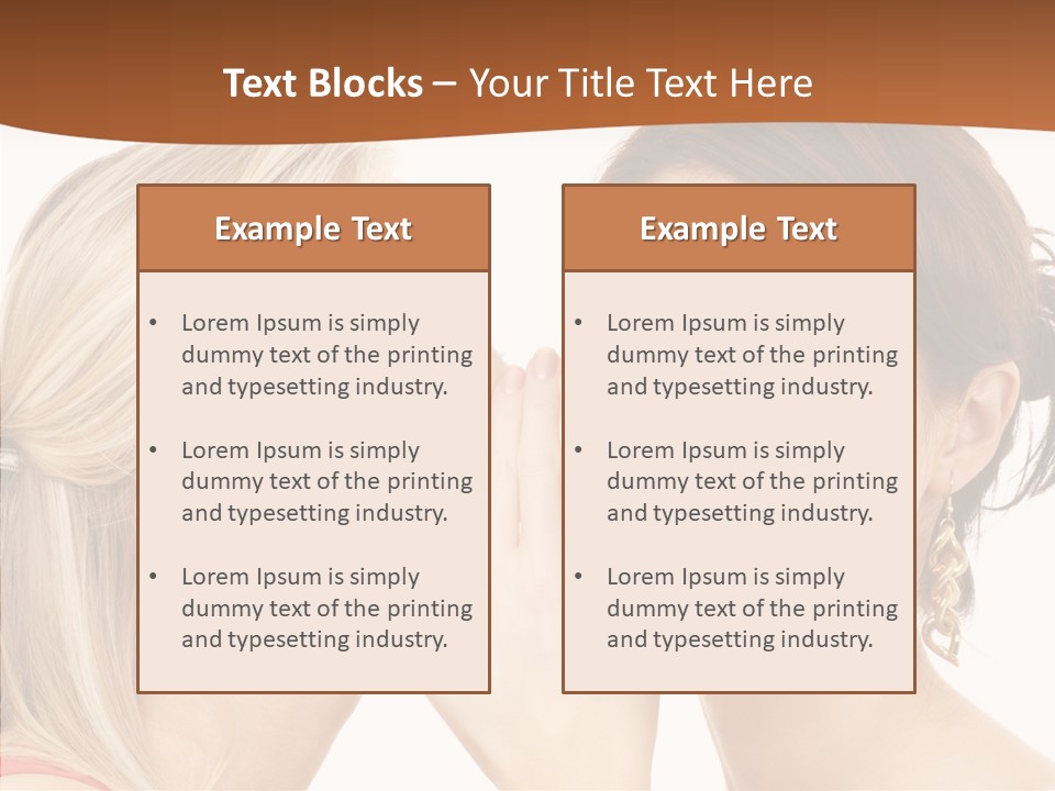 Surprised Whispering Young PowerPoint Template