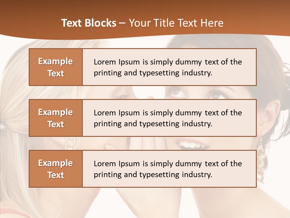Surprised Whispering Young PowerPoint Template