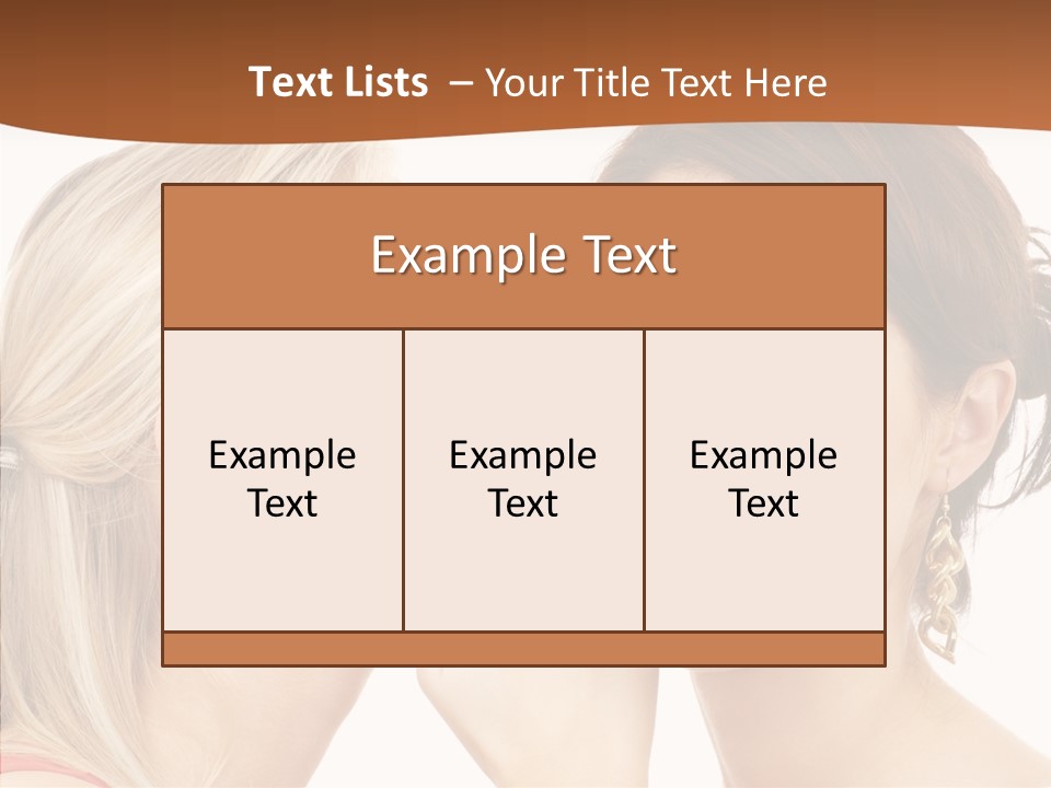 Surprised Whispering Young PowerPoint Template
