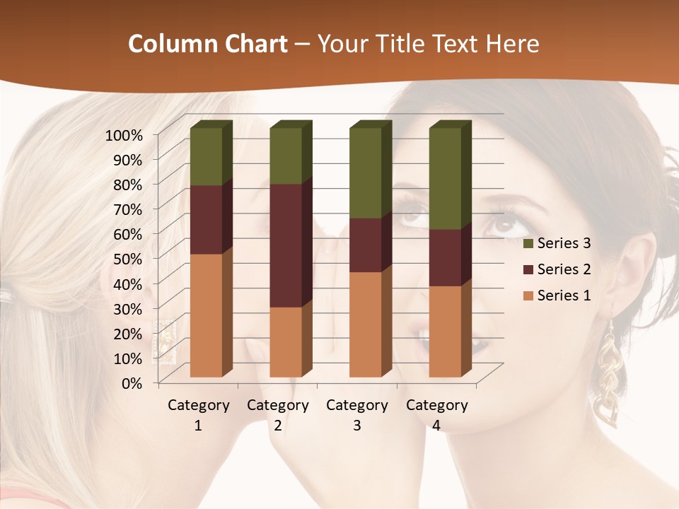 Surprised Whispering Young PowerPoint Template