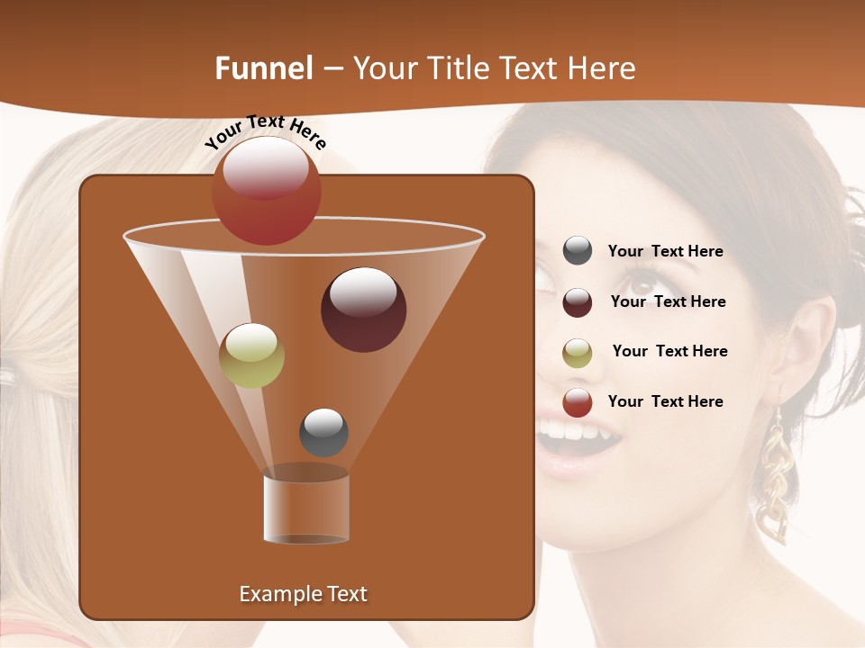 Surprised Whispering Young PowerPoint Template