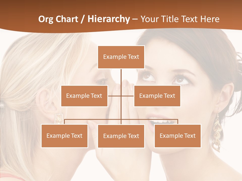 Surprised Whispering Young PowerPoint Template