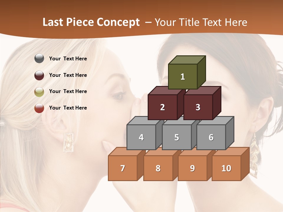 Surprised Whispering Young PowerPoint Template