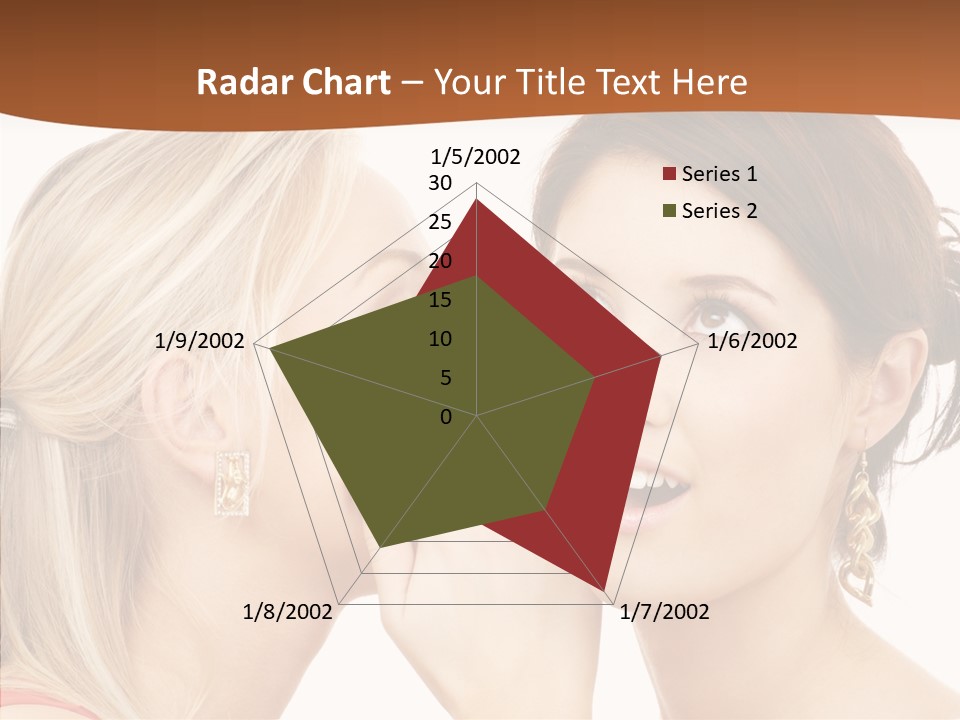 Surprised Whispering Young PowerPoint Template