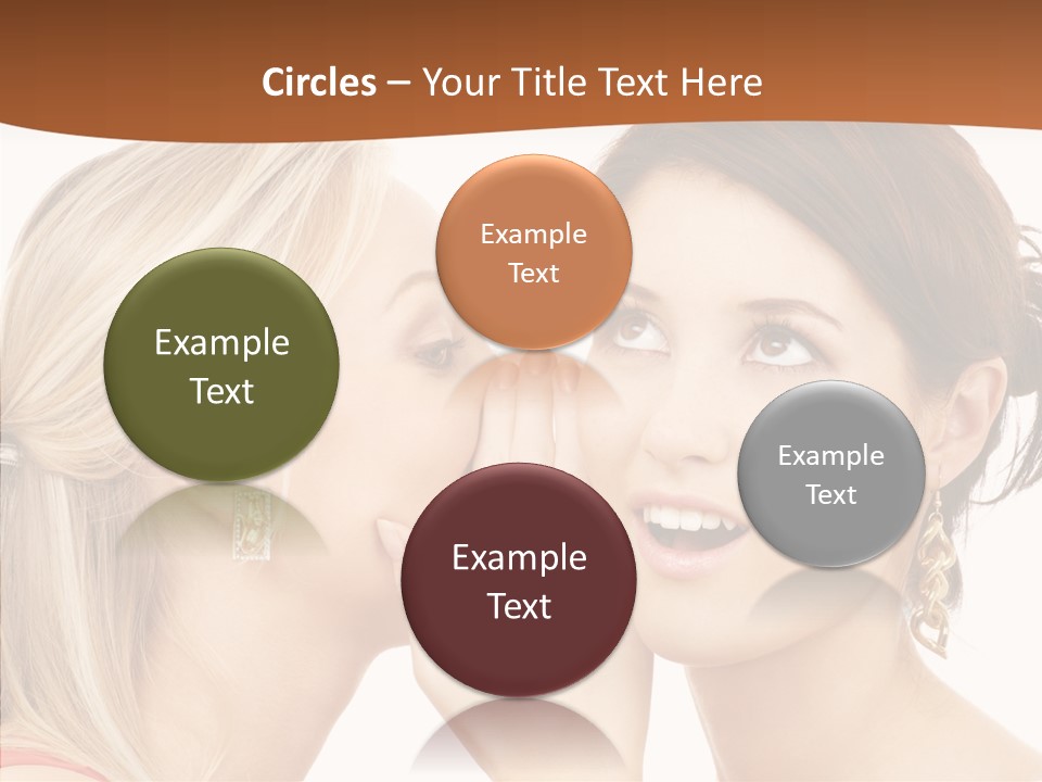 Surprised Whispering Young PowerPoint Template