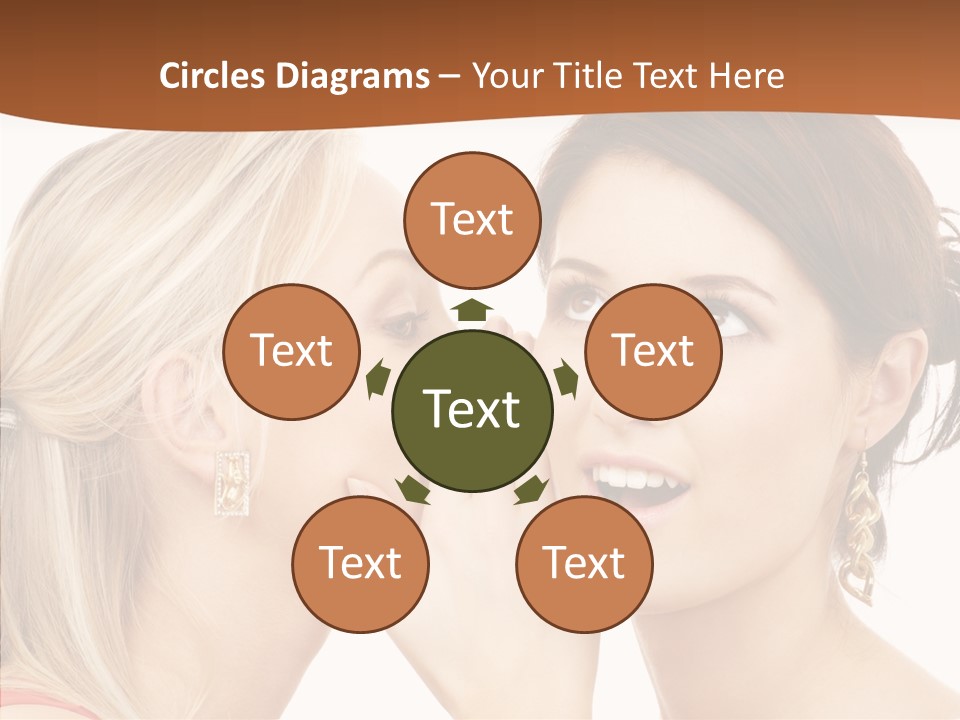 Surprised Whispering Young PowerPoint Template