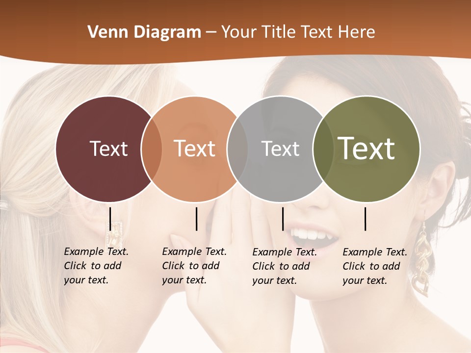 Surprised Whispering Young PowerPoint Template