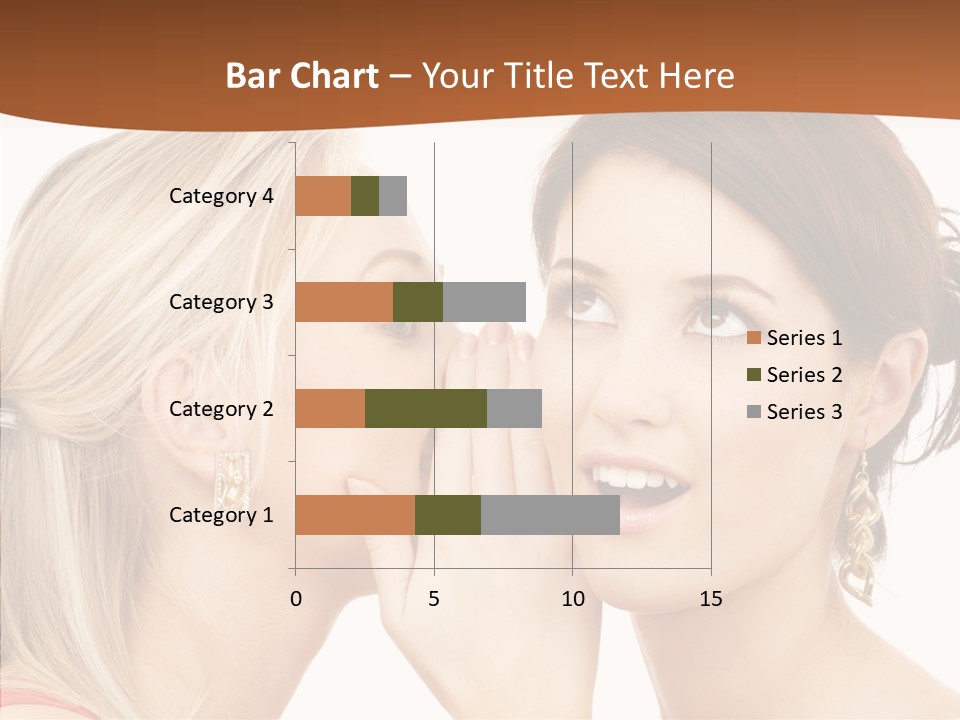Surprised Whispering Young PowerPoint Template