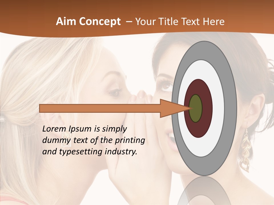 Surprised Whispering Young PowerPoint Template