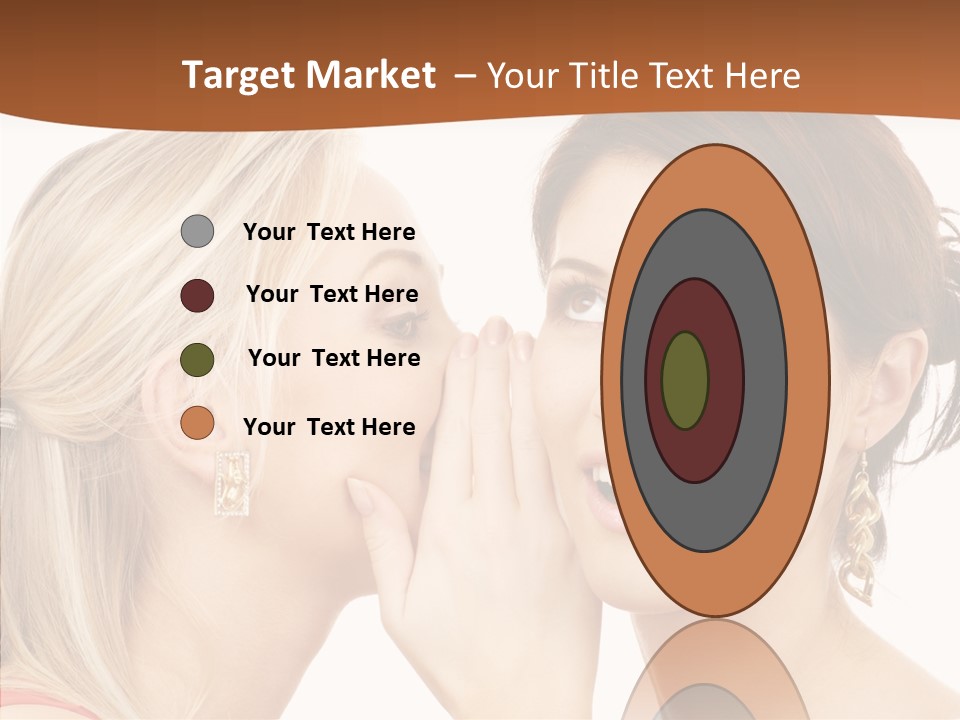 Surprised Whispering Young PowerPoint Template