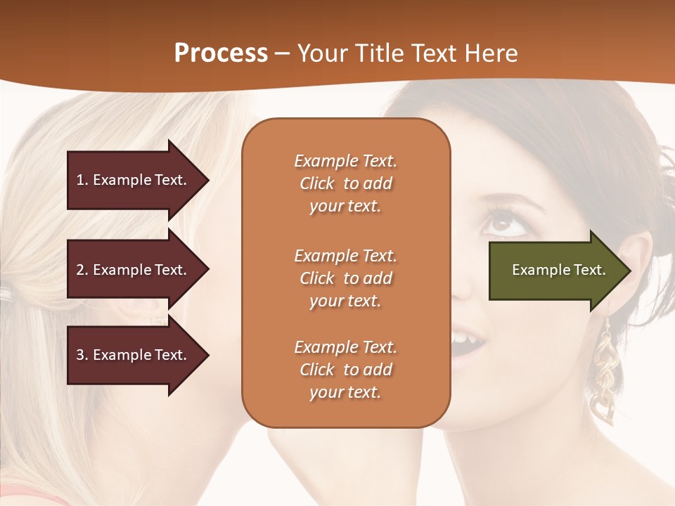 Surprised Whispering Young PowerPoint Template