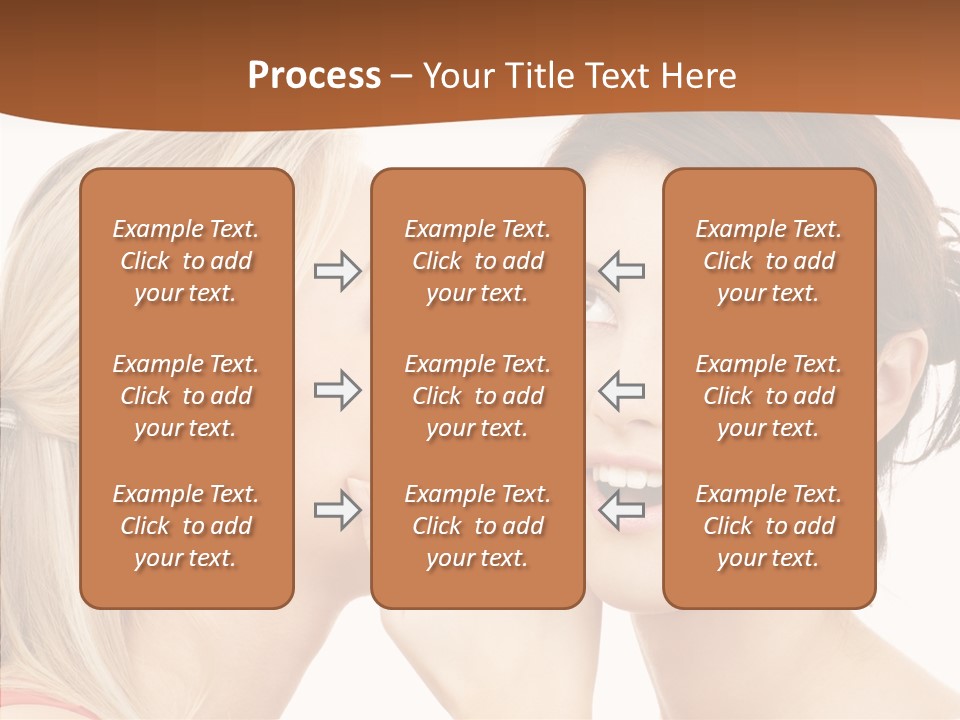 Surprised Whispering Young PowerPoint Template