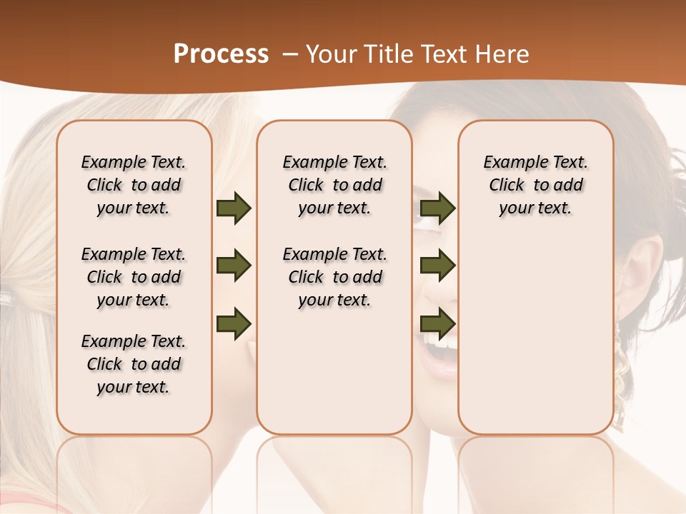 Surprised Whispering Young PowerPoint Template
