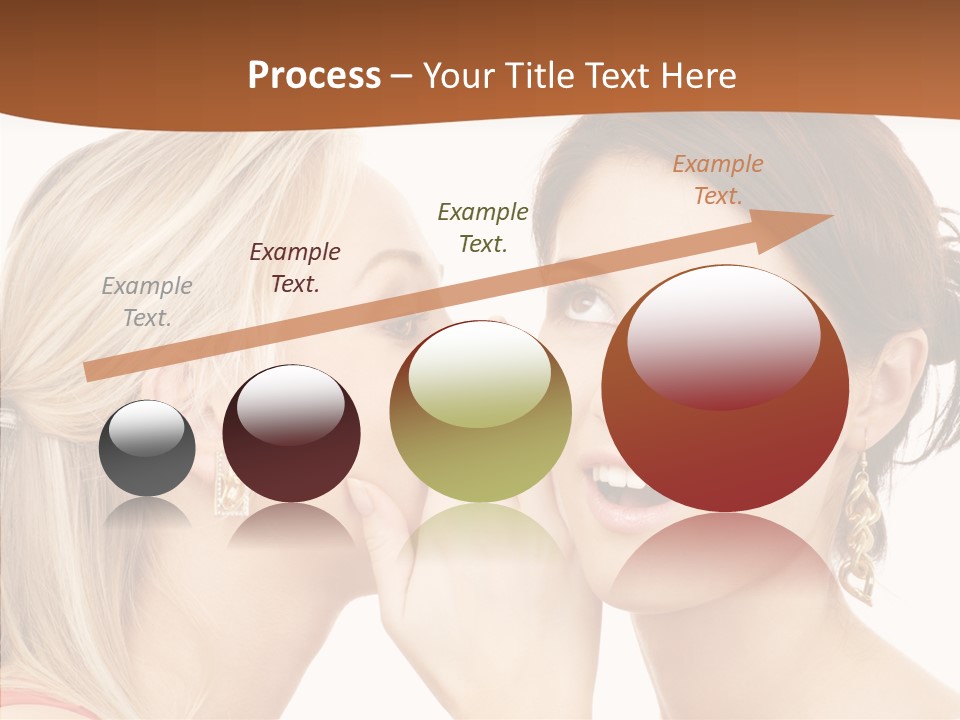 Surprised Whispering Young PowerPoint Template