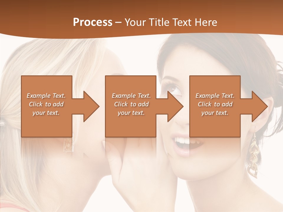 Surprised Whispering Young PowerPoint Template
