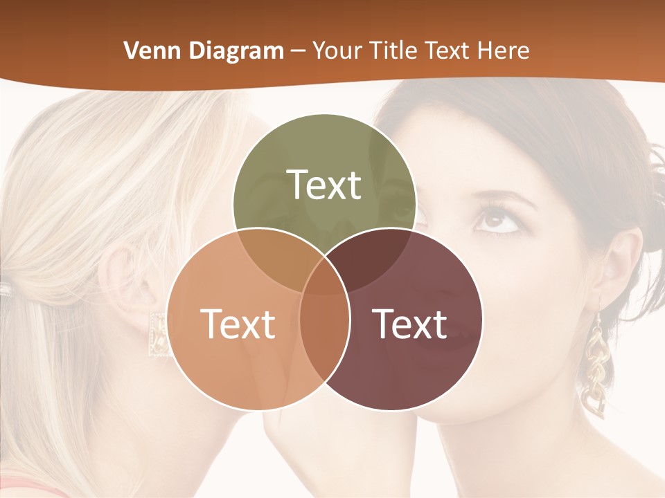 Surprised Whispering Young PowerPoint Template