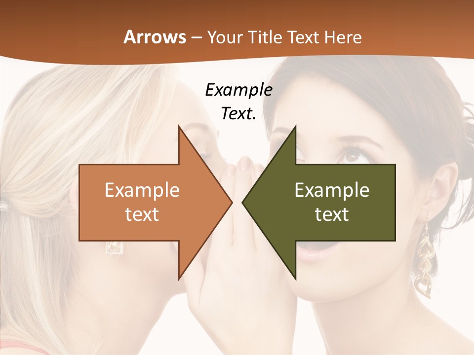 Surprised Whispering Young PowerPoint Template