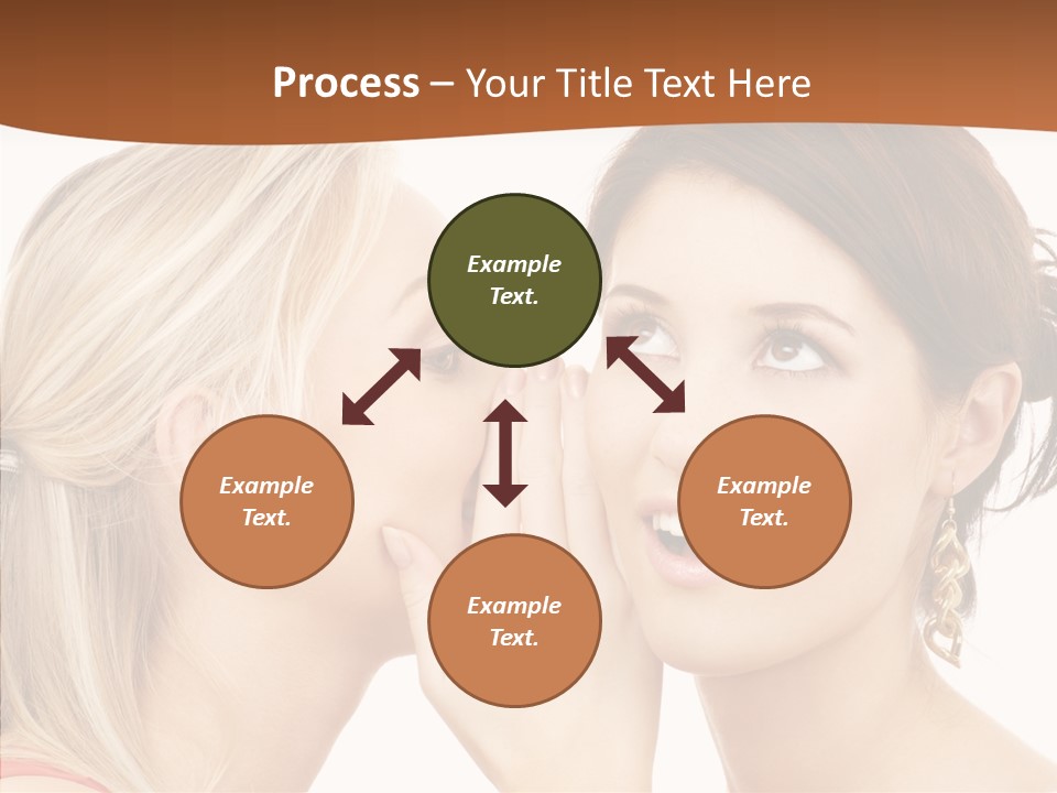 Surprised Whispering Young PowerPoint Template