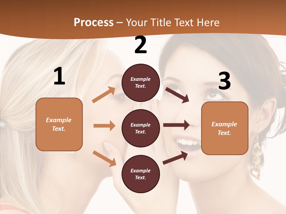 Surprised Whispering Young PowerPoint Template