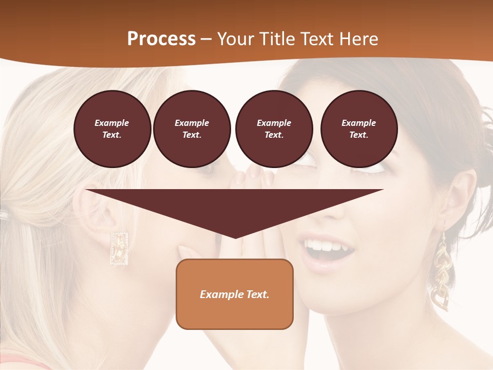 Surprised Whispering Young PowerPoint Template