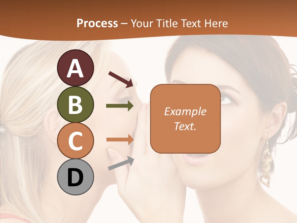 Surprised Whispering Young PowerPoint Template