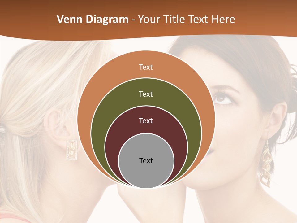 Surprised Whispering Young PowerPoint Template