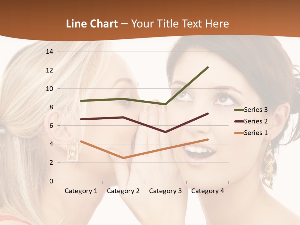 Surprised Whispering Young PowerPoint Template