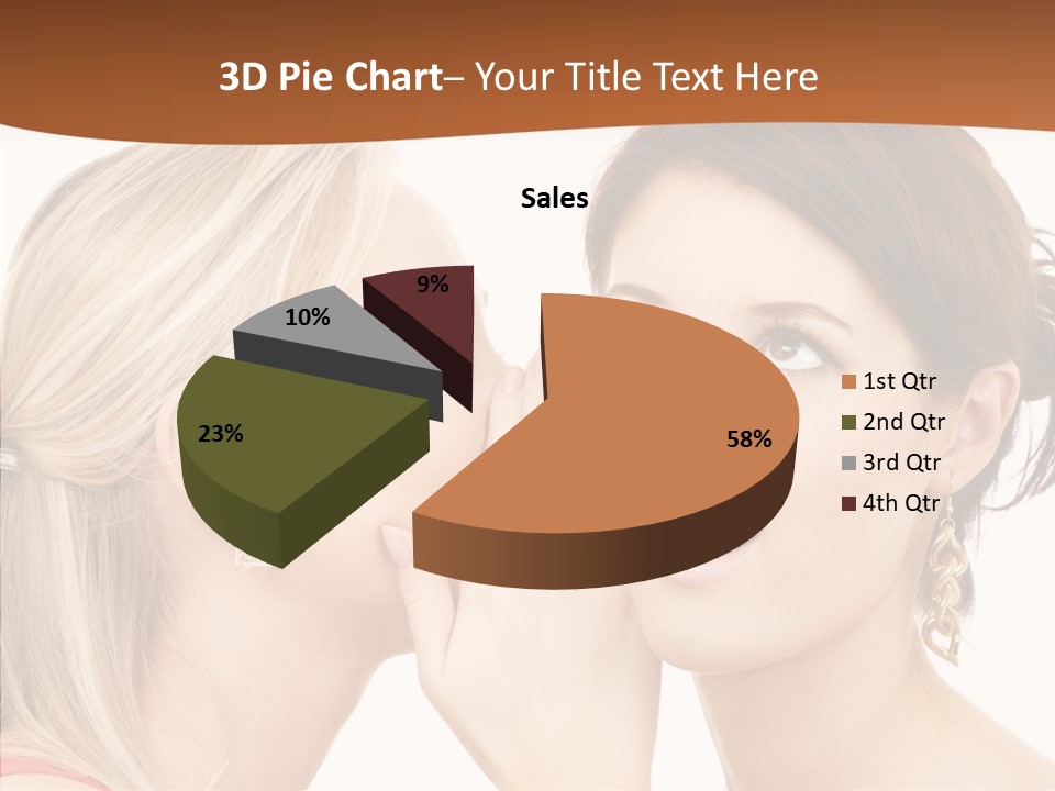 Surprised Whispering Young PowerPoint Template