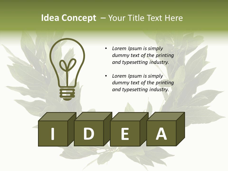 Natural Award Prize PowerPoint Template