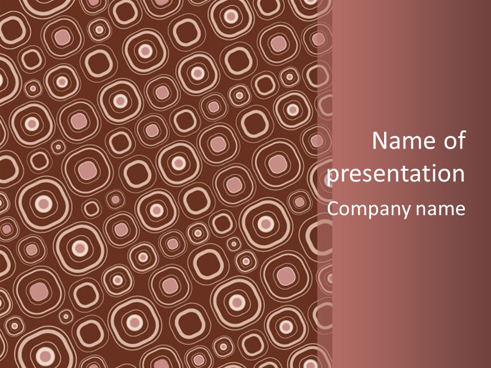 Chocolate Vector Sizable PowerPoint Template