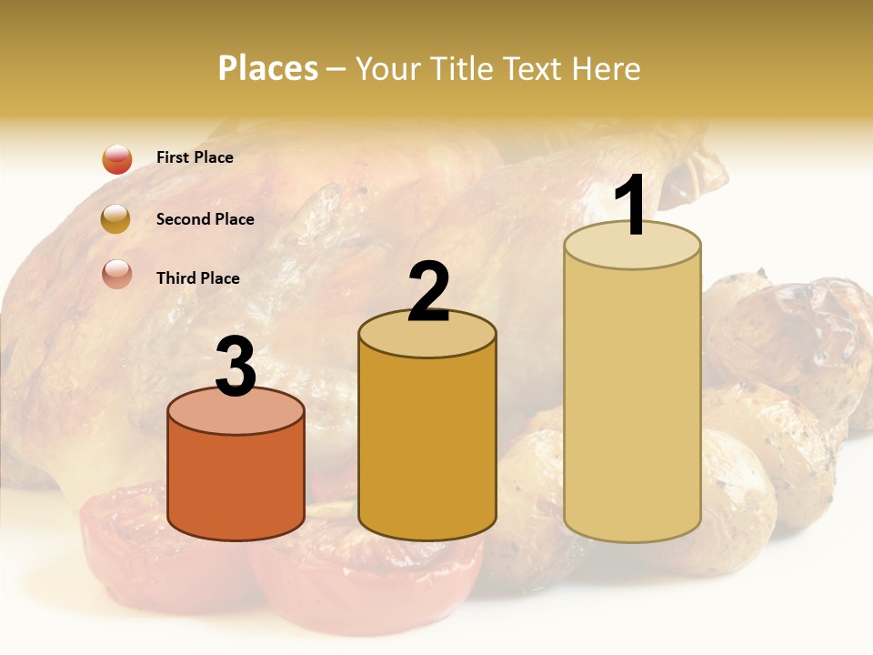 Meat Isolated Basil PowerPoint Template