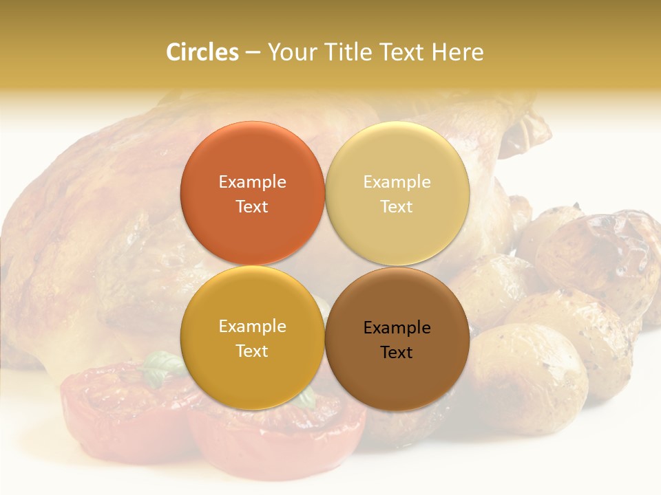 Meat Isolated Basil PowerPoint Template