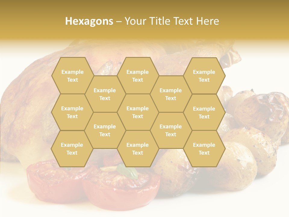 Meat Isolated Basil PowerPoint Template