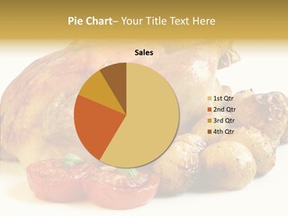 Meat Isolated Basil PowerPoint Template