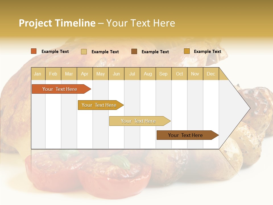 Meat Isolated Basil PowerPoint Template