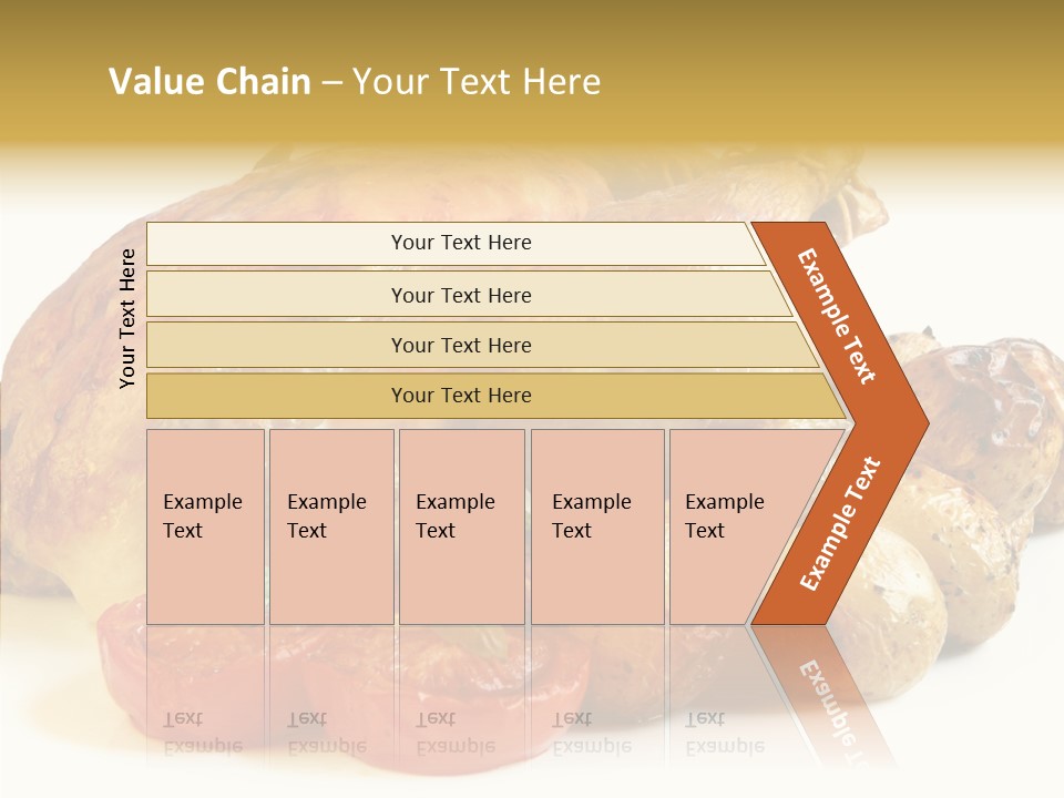 Meat Isolated Basil PowerPoint Template