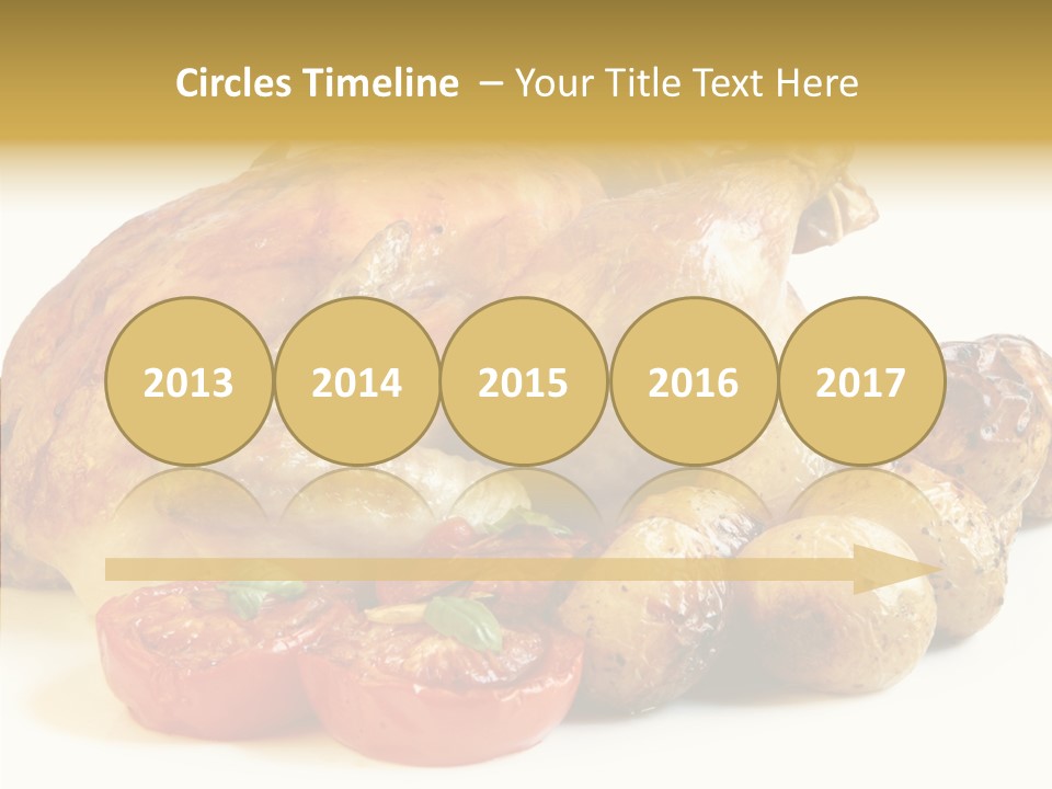 Meat Isolated Basil PowerPoint Template