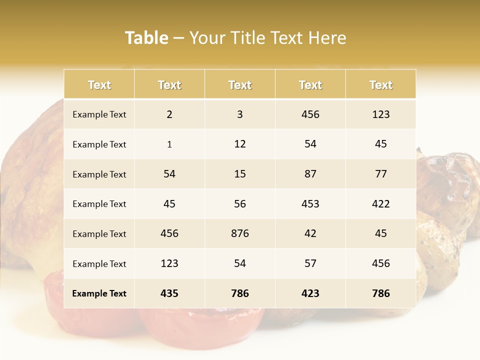 Meat Isolated Basil PowerPoint Template