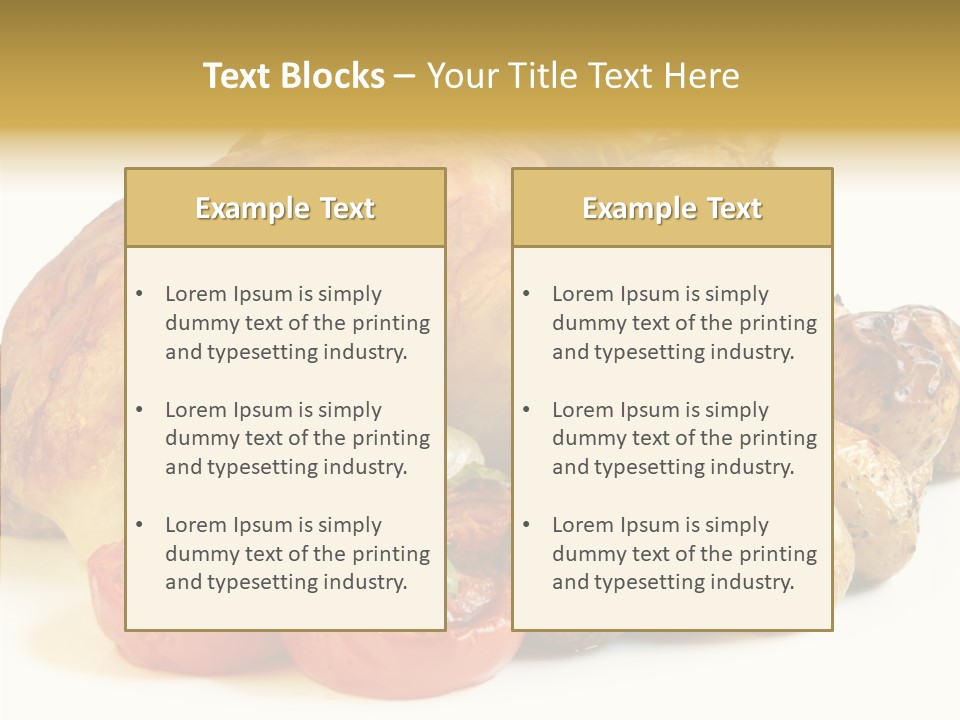 Meat Isolated Basil PowerPoint Template