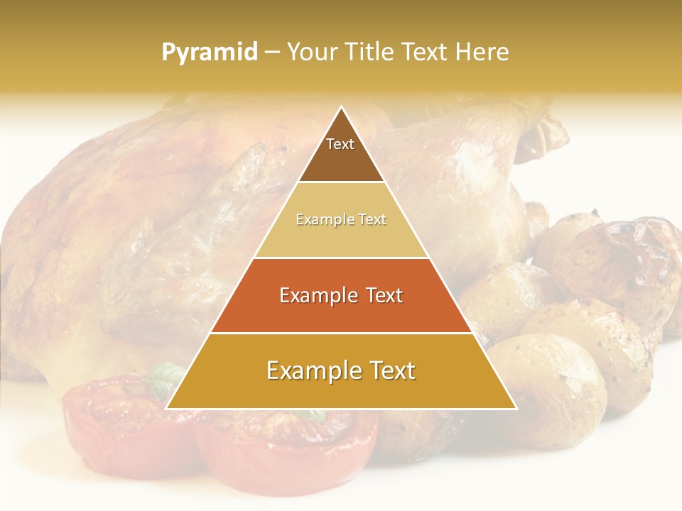 Meat Isolated Basil PowerPoint Template
