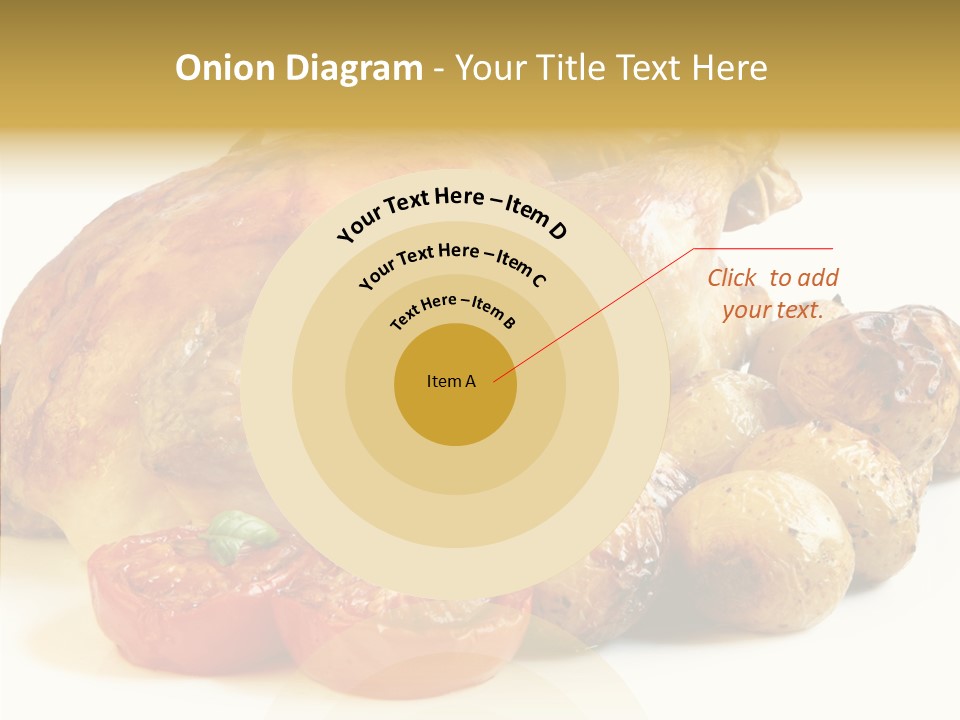 Meat Isolated Basil PowerPoint Template