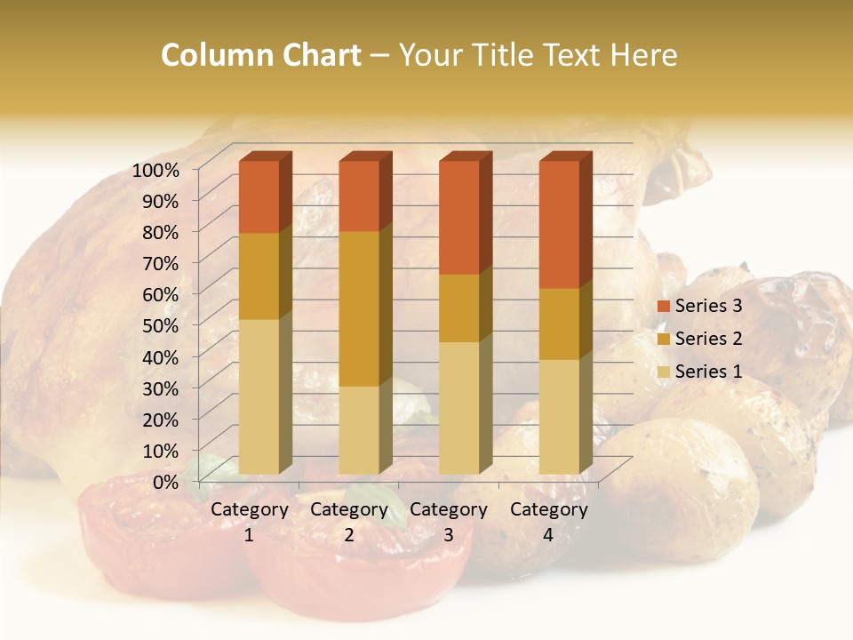 Meat Isolated Basil PowerPoint Template
