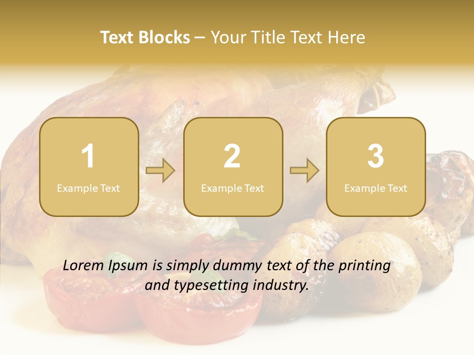 Meat Isolated Basil PowerPoint Template