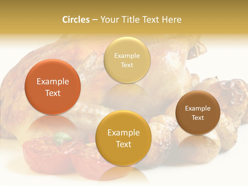 Meat Isolated Basil PowerPoint Template